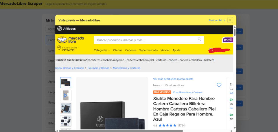 Scraping de MercadoLibre